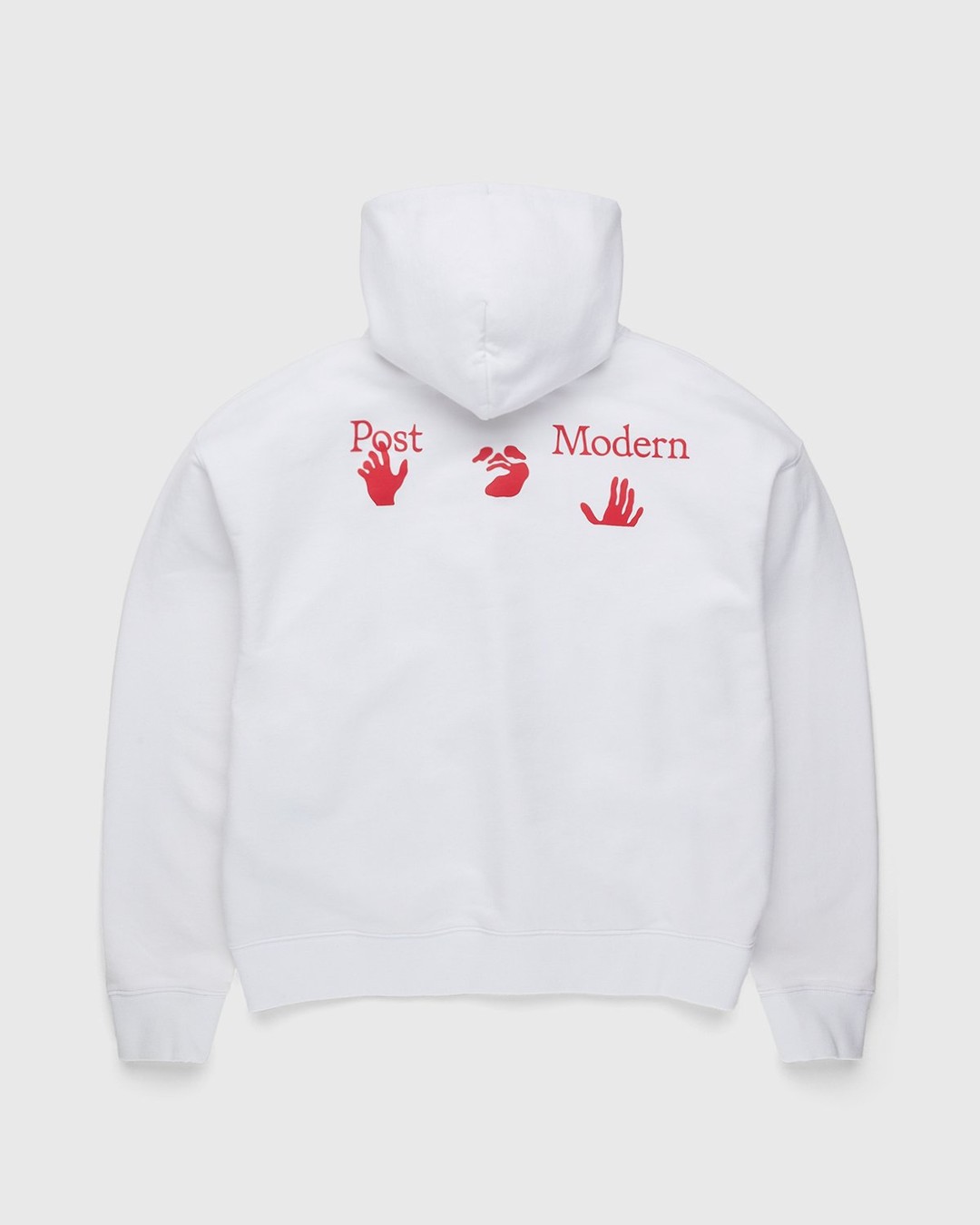 Off-White – Support Post-Modern Hoodie White/Red - Sweats - White - Image 2