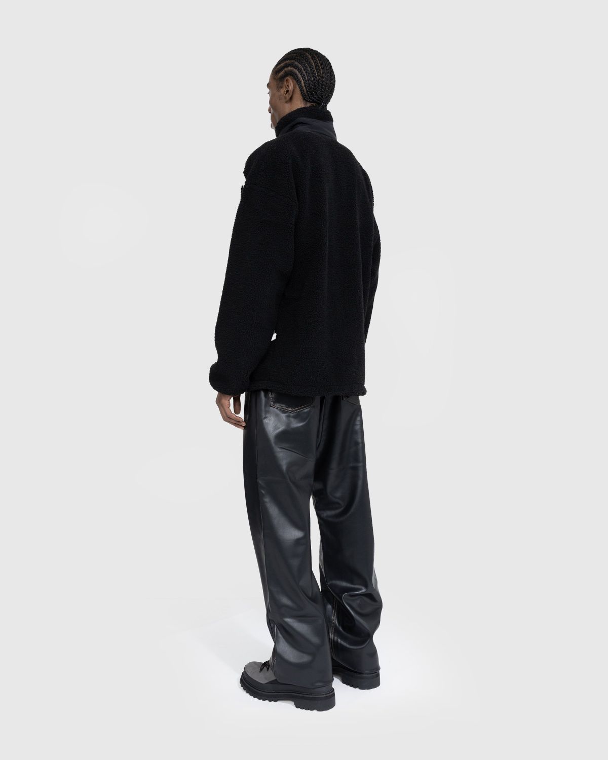 Y/Project – Y Belt Leather Pants Black - Pants - Black - Image 4