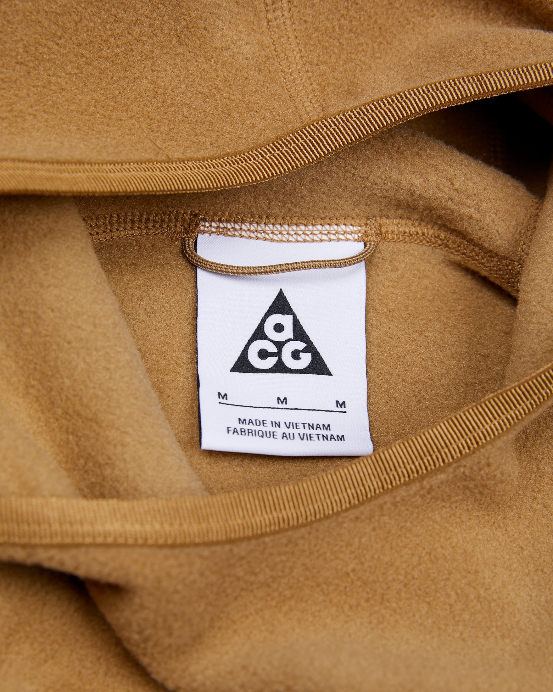 Nike ACG – Polartec® "Wolf Tree" Men's Hoodie Khaki - Sweats - Brown - Image 3
