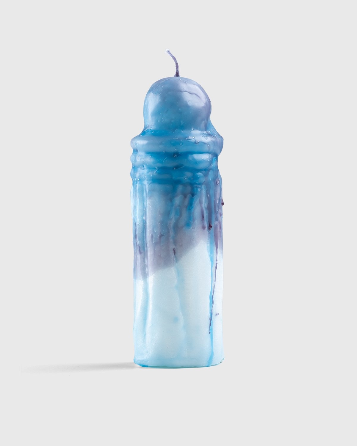 Laura Welker – Hand Carved Wax Candle Blue - Candles - Blue - Image 1