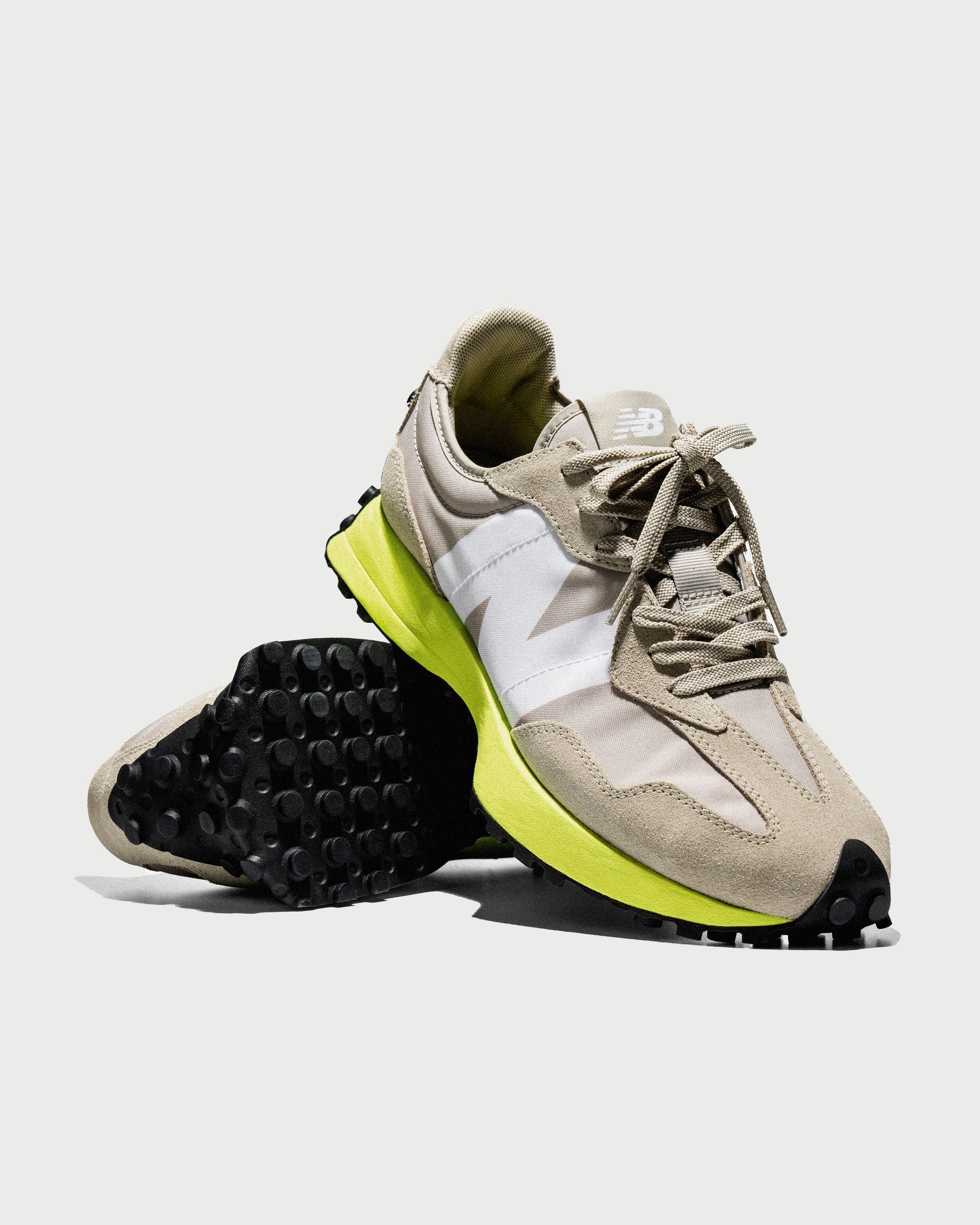 New Balance – MS327 Grey/Oak/Lemon - Sneakers - Beige - Image 2