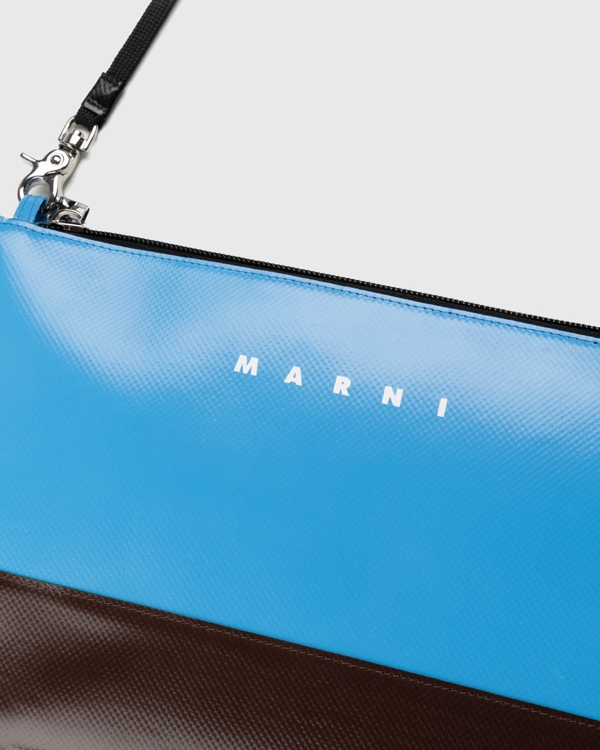 Marni – PVC Tribeca Crossbody Bag Blue Brown - Bags - Blue - Image 3