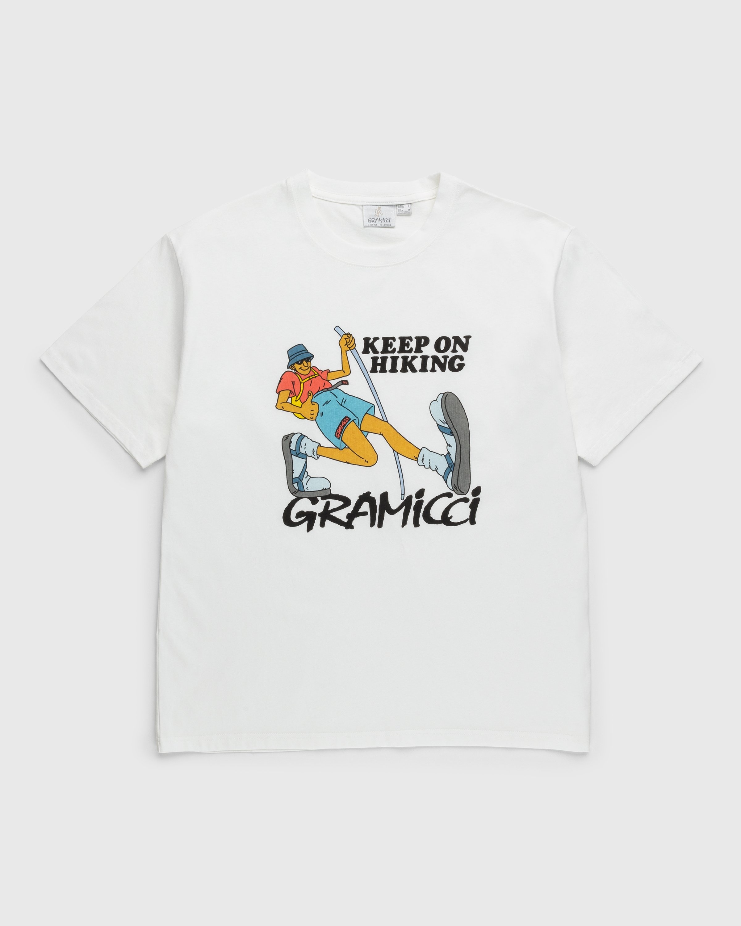 Gramicci – Keep On Hiking Tee White - T-shirts - White - Image 1