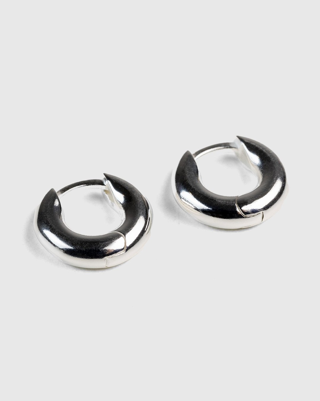 Hatton Labs – Round Hoop Earrings Silver - Earrings - Silver - Image 2