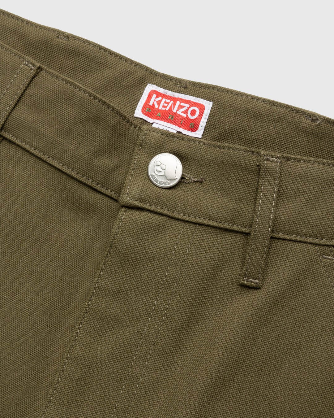 Kenzo – Carpenter Pants Dark Khaki - Pants - Green - Image 5