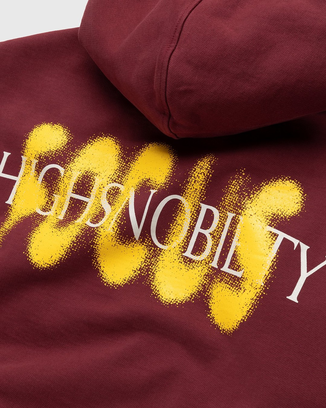 Highsnobiety – HS Sports Focus Hoodie Bordeaux - Sweats - Red - Image 8