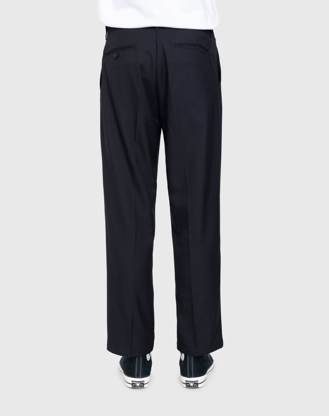 Highsnobiety – Heavy Wool Dress Pants Black - Pants - Black - Image 6