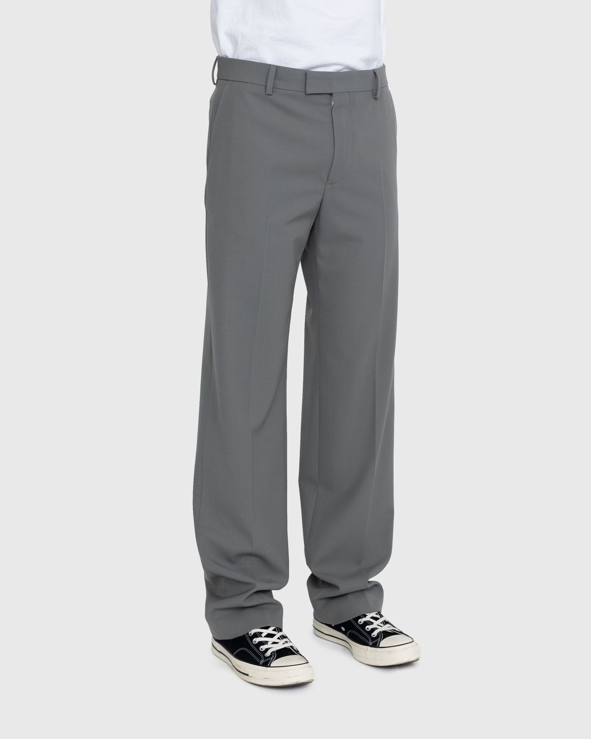 Dries van Noten – Pinnet Long Pants Grey - Trousers - Grey - Image 3