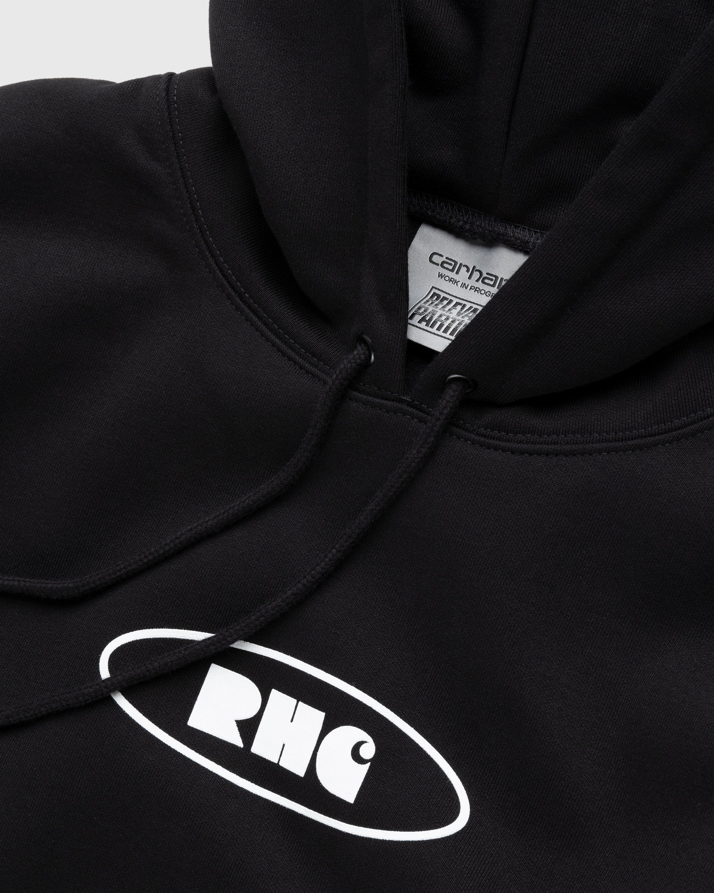 Carhartt WIP – Rush Hour Hoodie Black/White - Sweats - Black - Image 7