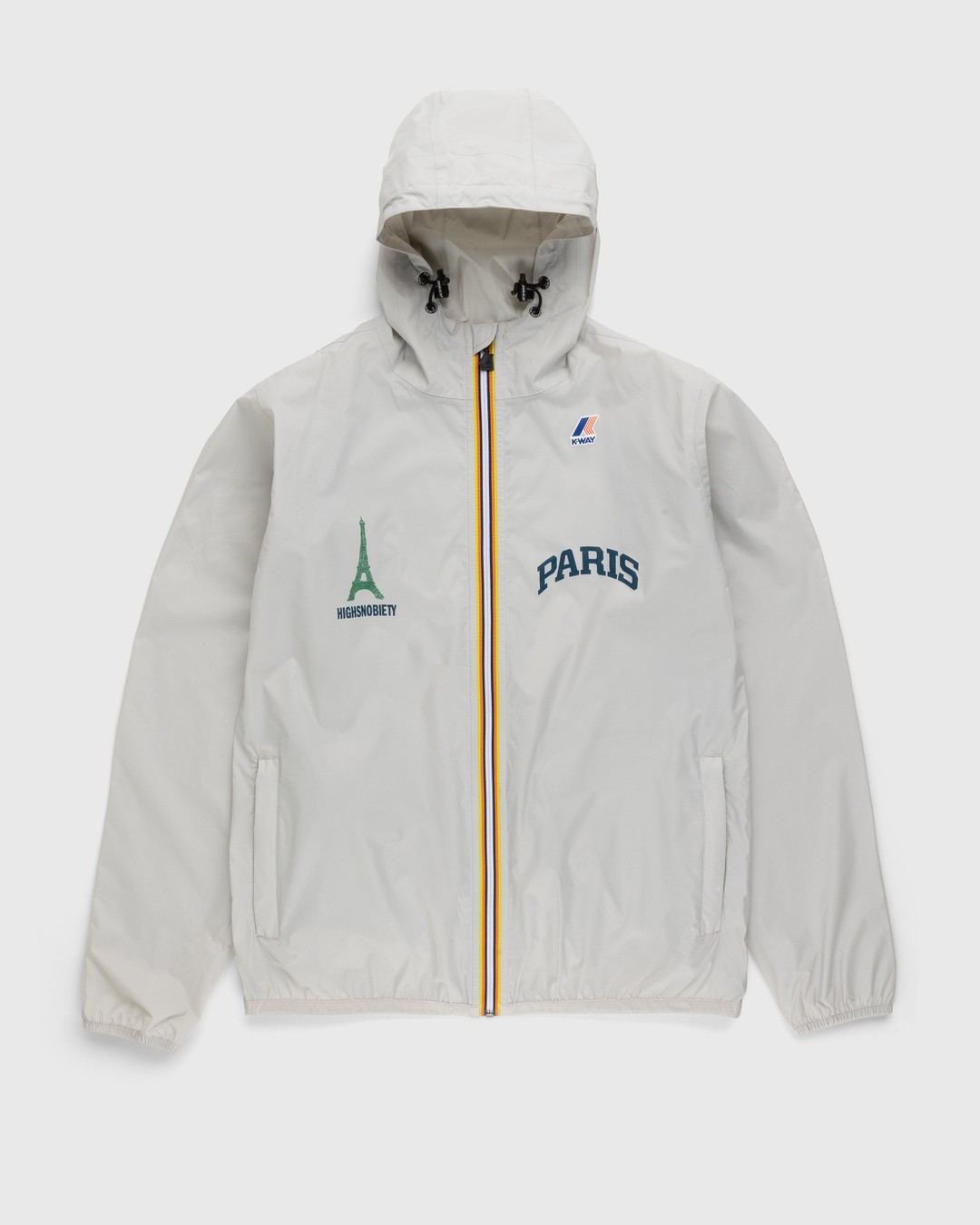 K-Way x Highsnobiety – Not In Paris 4 Le Vrai Claude 3.0 Jacket Grey - Outerwear - Grey - Image 1