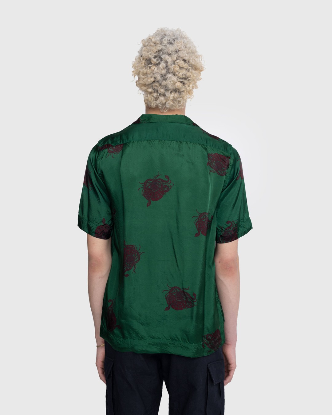 Dries van Noten – Carltone Shirt Bottle - Shortsleeve Shirts - Green - Image 3