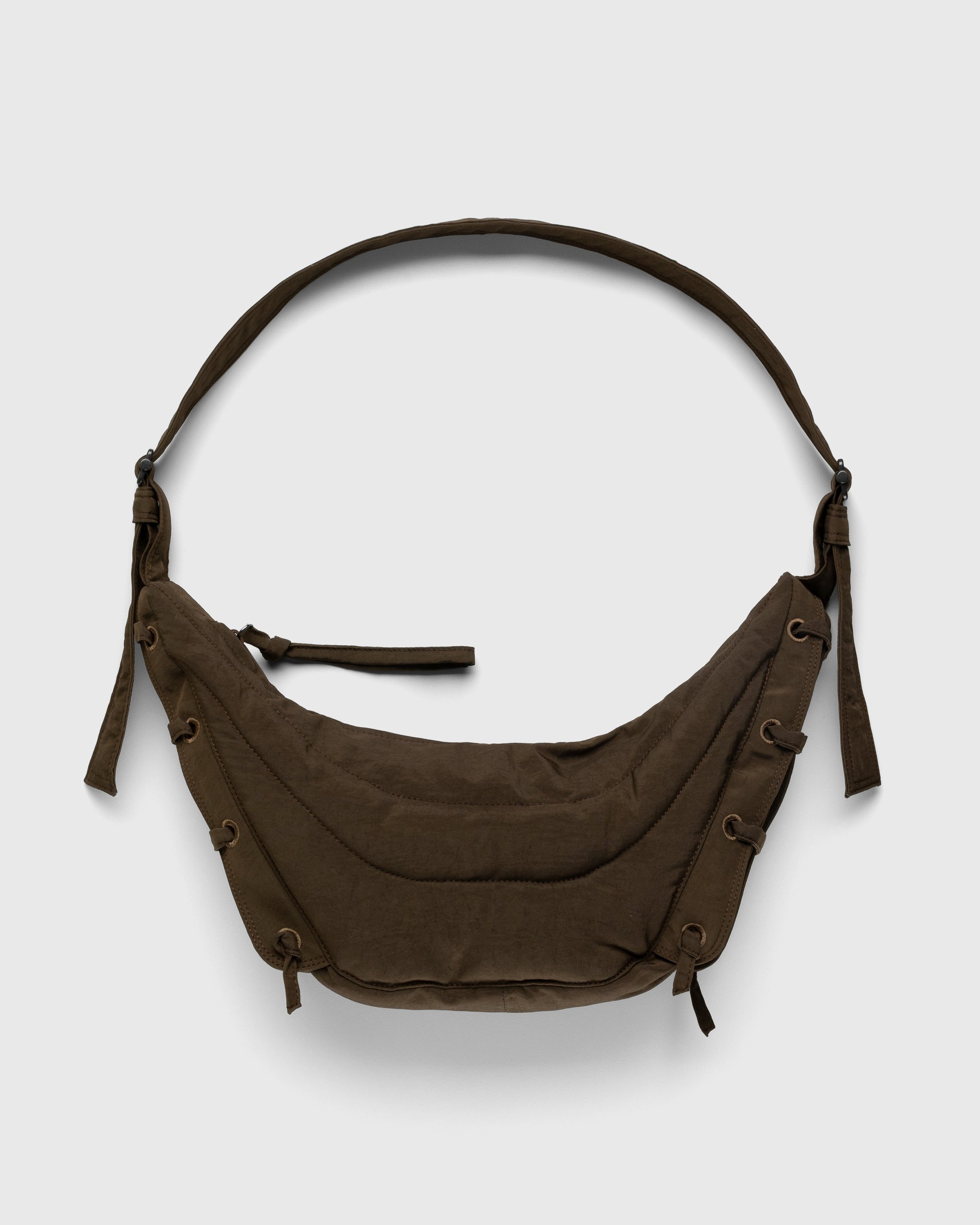 Hobo Shoulder Bag in Dark Brown - LEMAIRE - Lemaire-EU