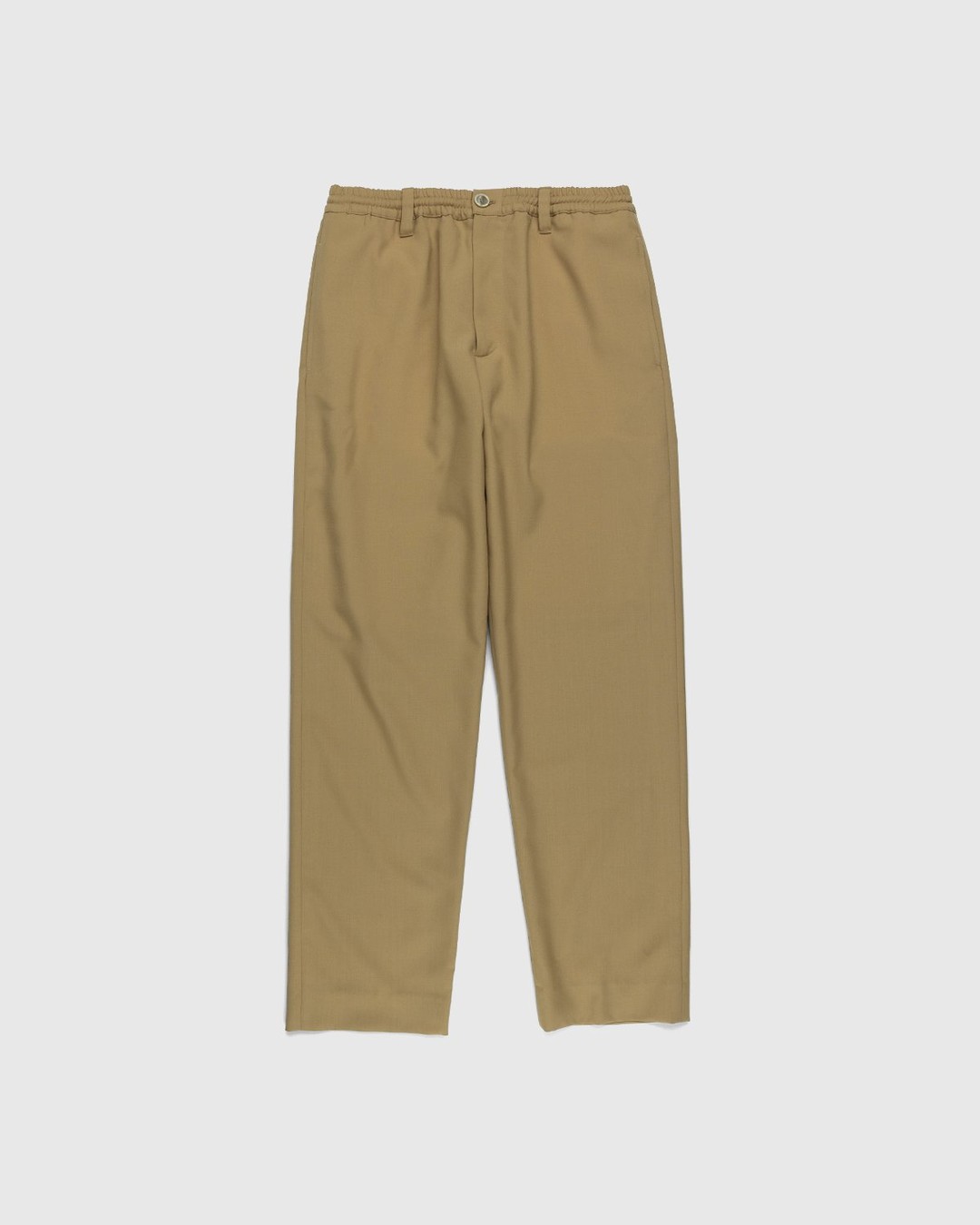 Marni – Tropical Wool Trousers Dijon - Trousers - Brown - Image 1