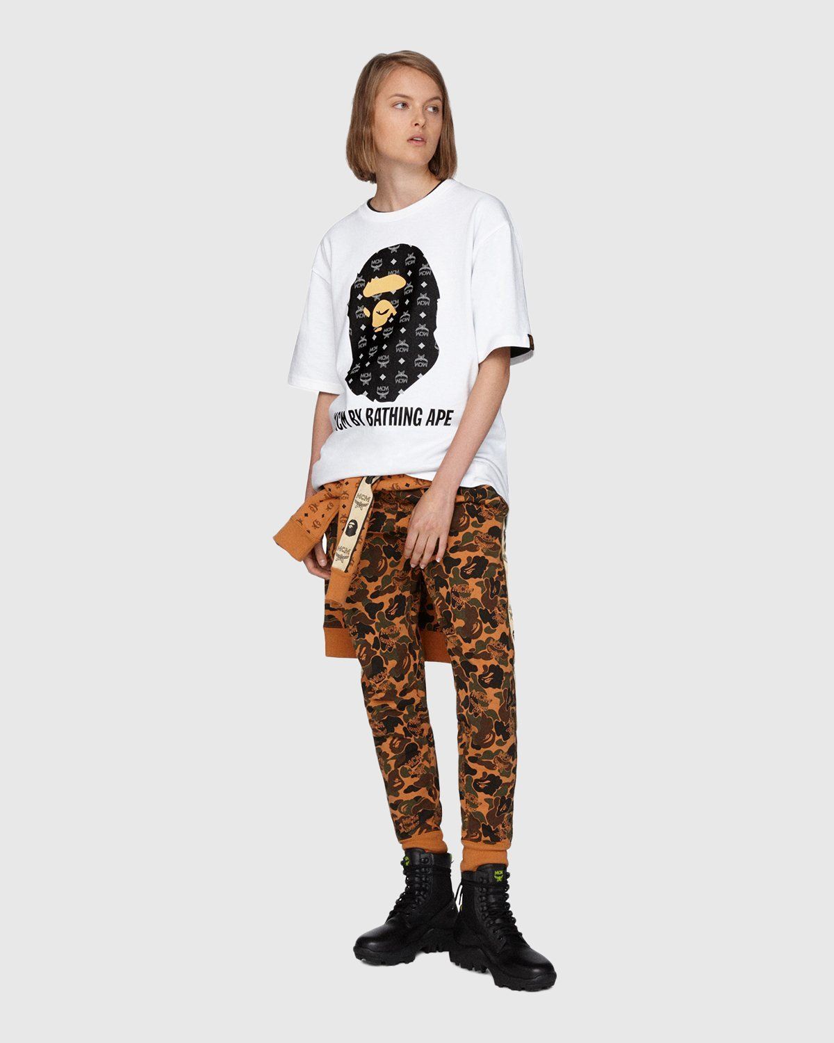 MCM x BAPE – By Bathing Tee Black - T-shirts - Black - Image 4