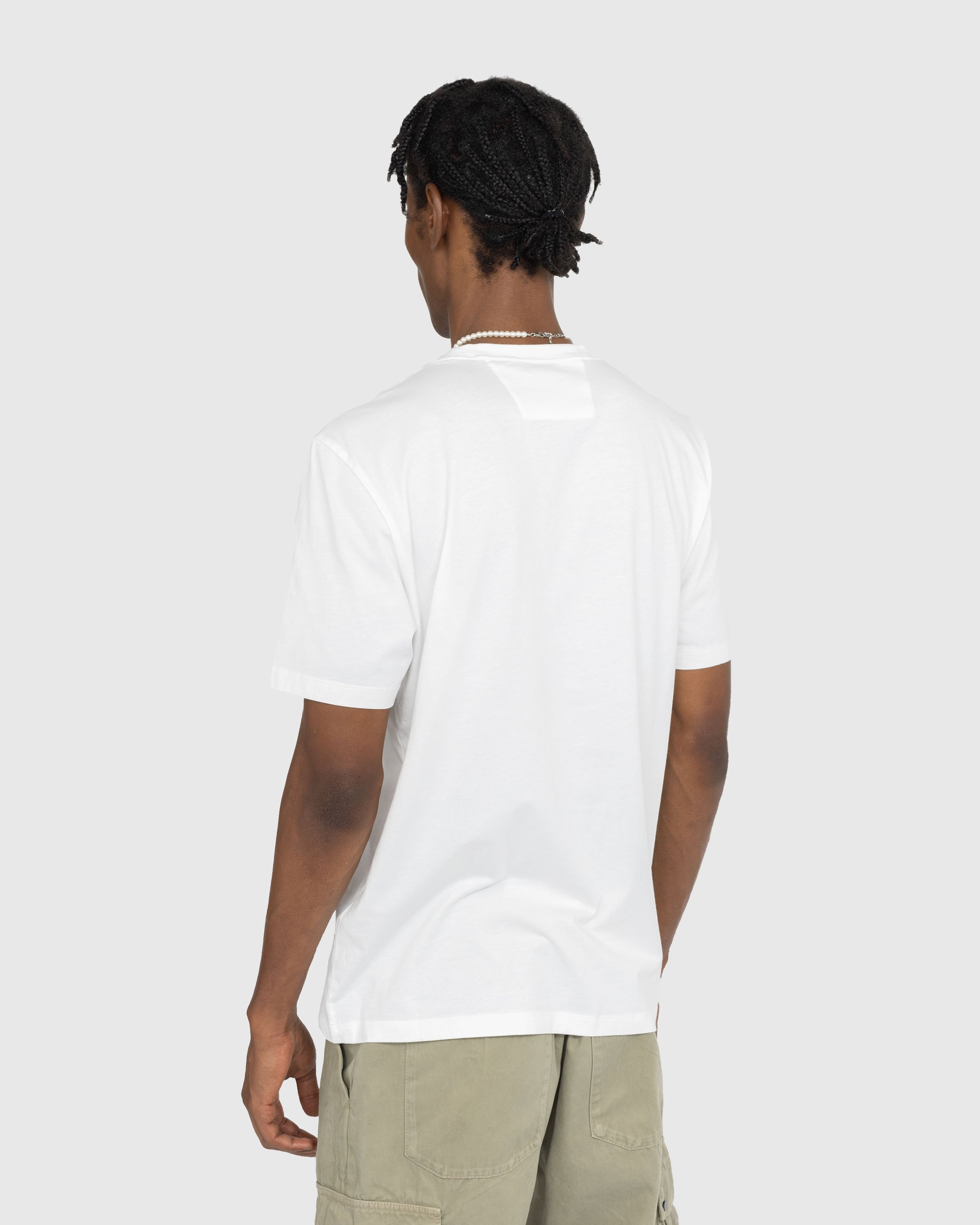 C.P. Company – Logo Print T-Shirt Gauze White - Tops - White - Image 3