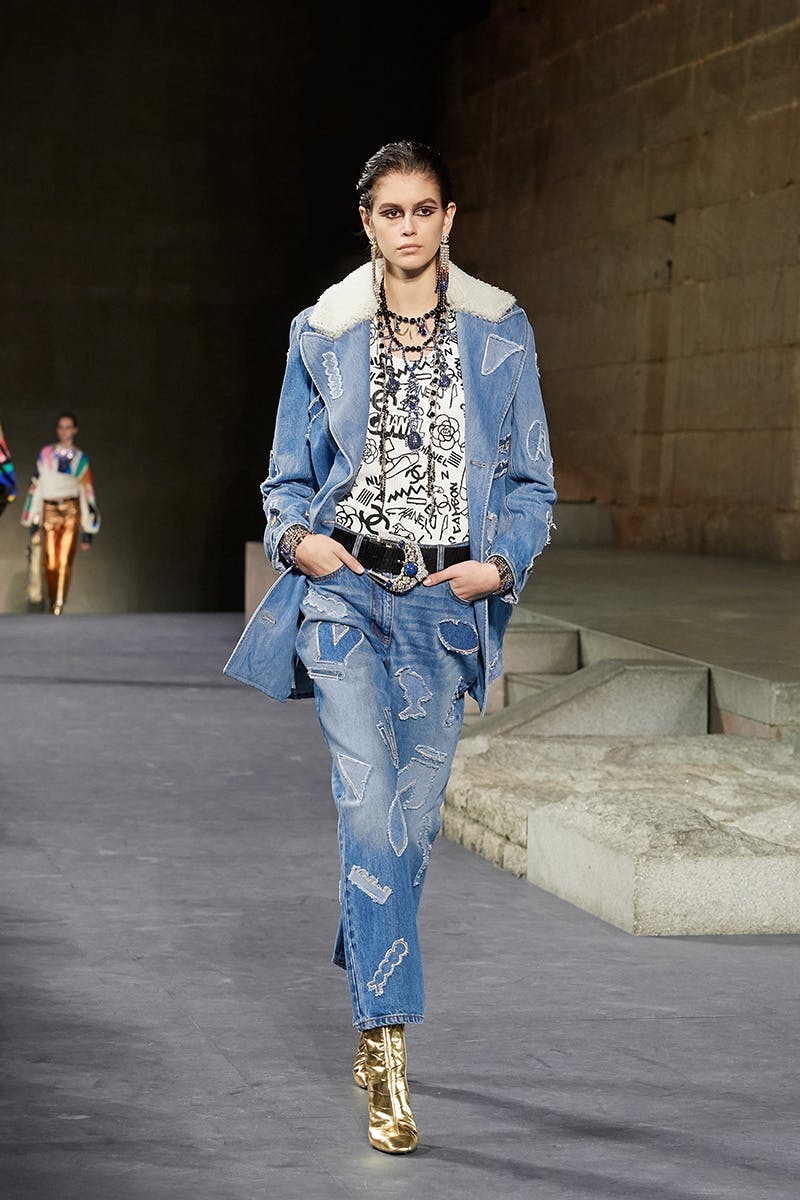 pharrell williams walks chanel show