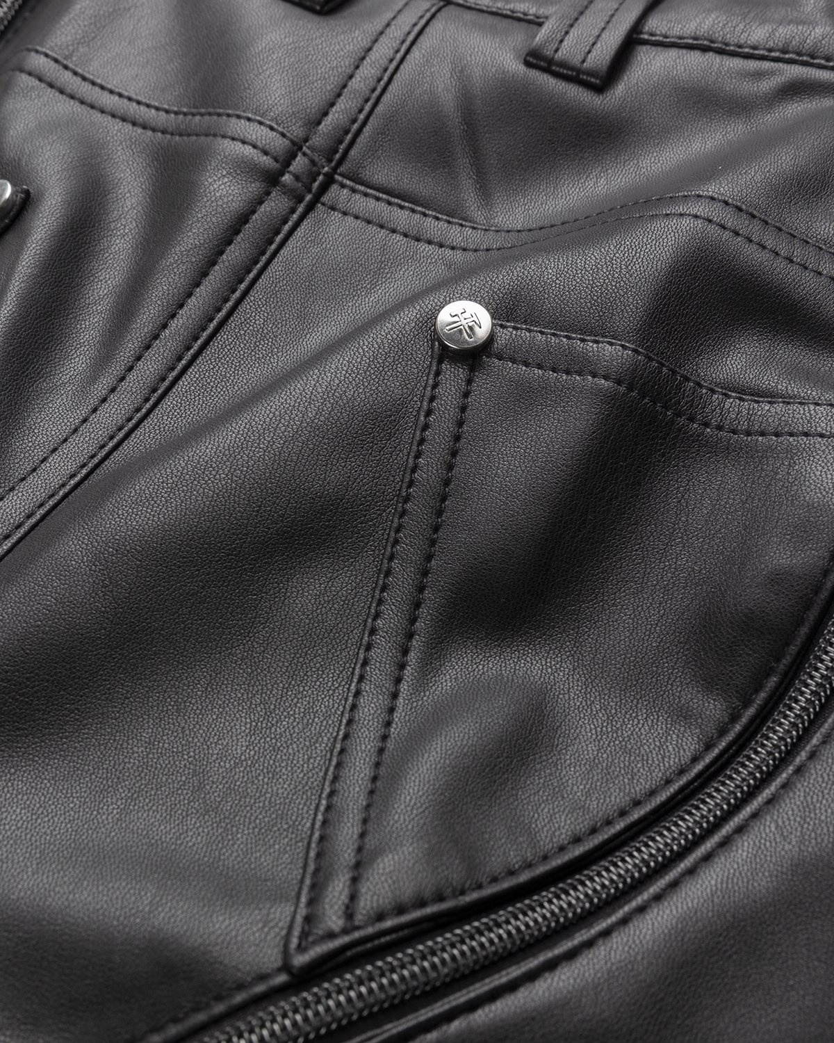 GmbH – Lata Pleather Pants Black - Leather Pants - Black - Image 5