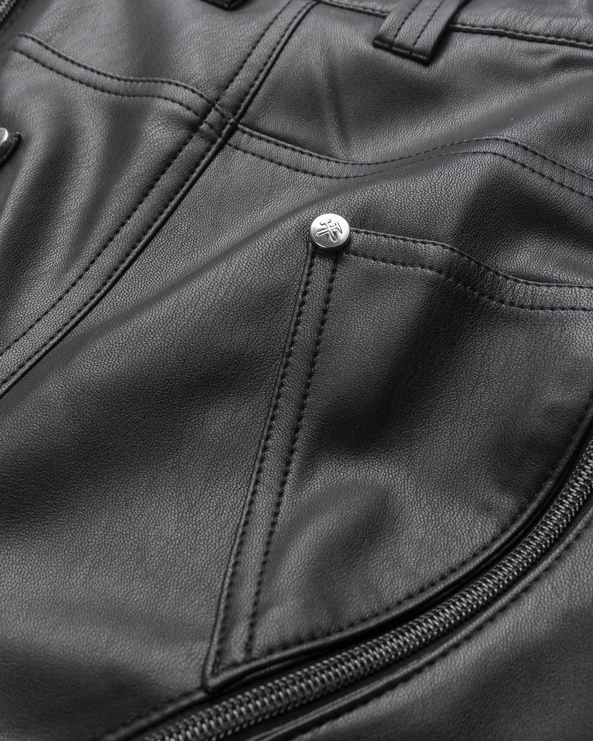 GmbH – Lata Pleather Pants Black - Pants - Black - Image 5