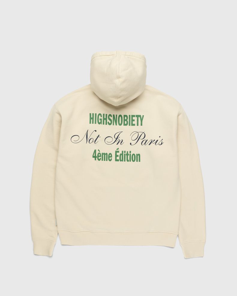 Highsnobiety – Not In Paris 4 Eiffel Tower Hoodie Eggshell