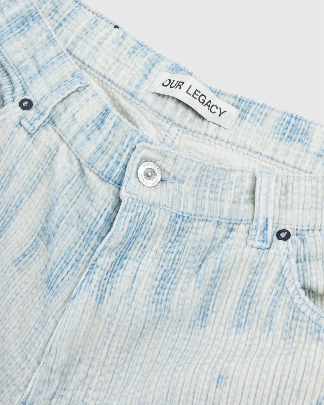 Our Legacy – Vast Cut Pants Blue Brush Stoke Print - Pants - Blue - Image 5