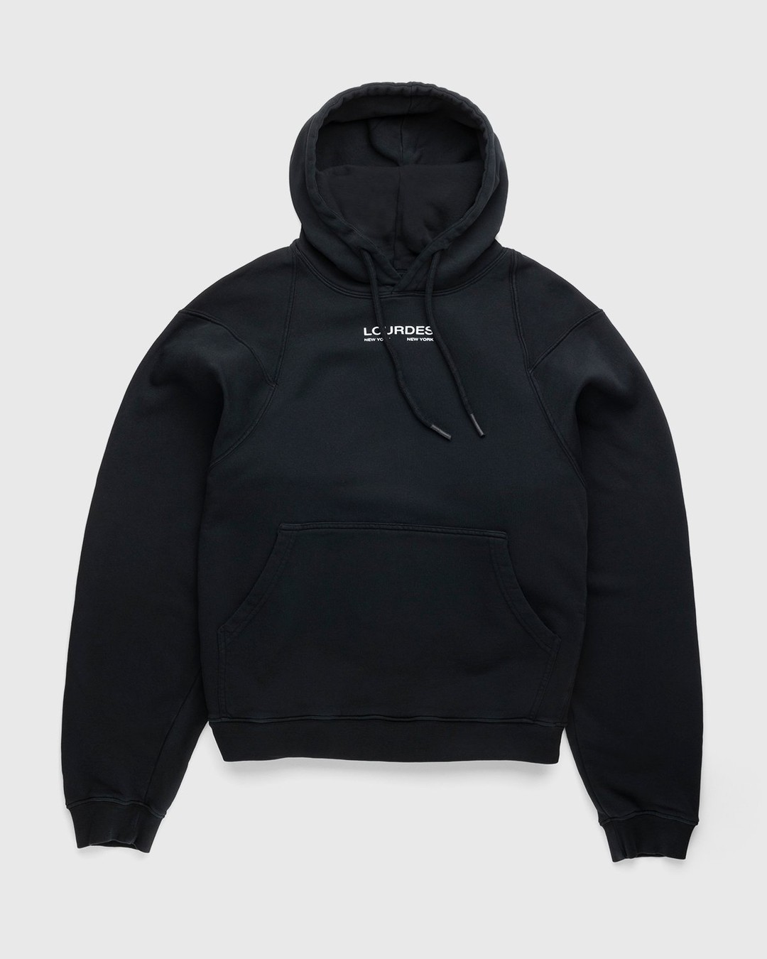 Lourdes New York – Graphic Hoodie Black - Sweats - Black - Image 1
