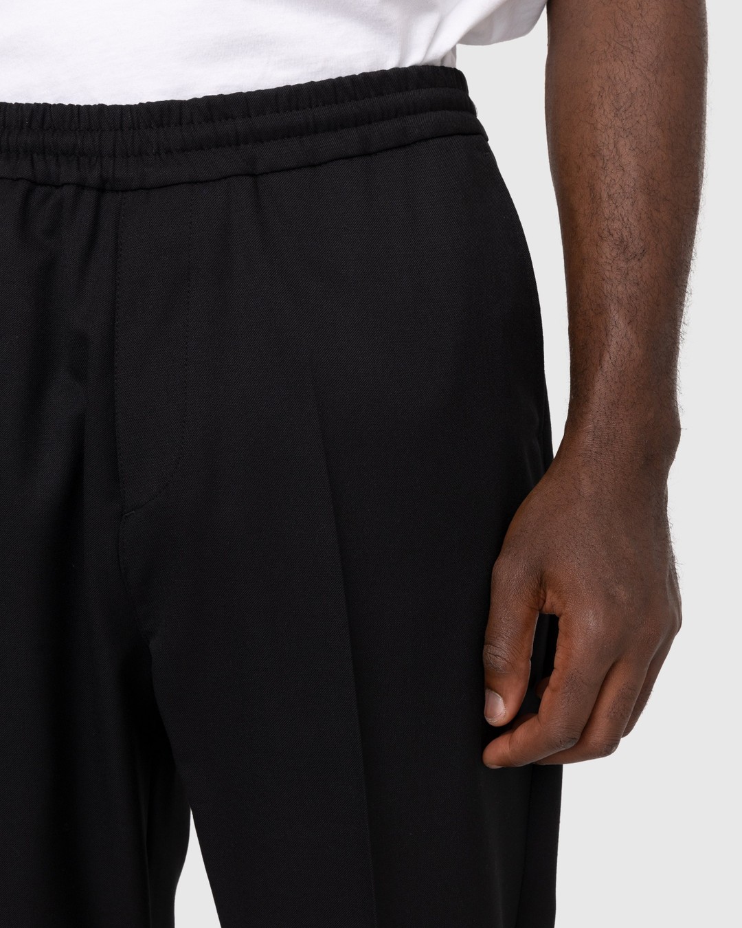Highsnobiety – Wool Blend Elastic Pants Black - Pants - Black - Image 6