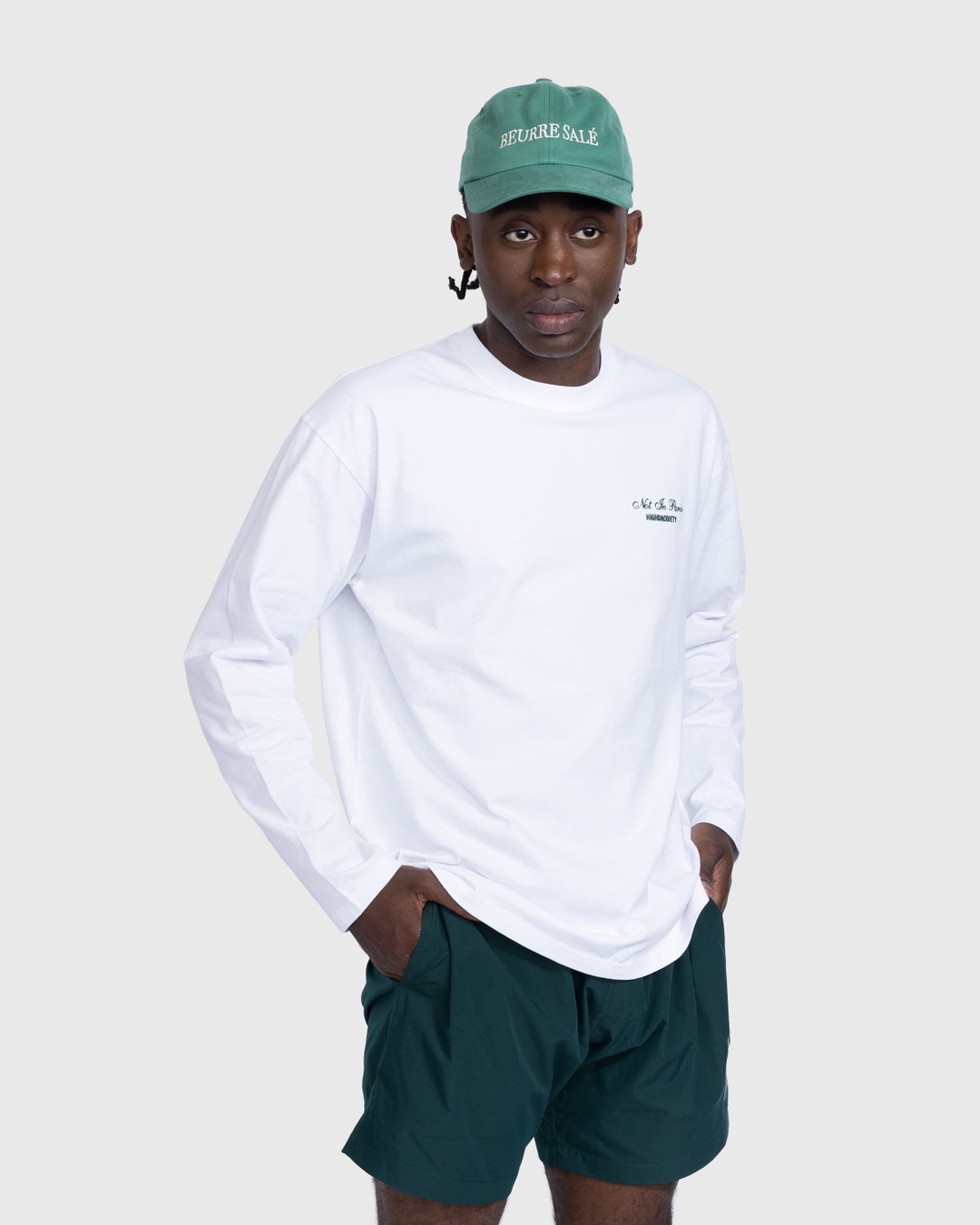 Highsnobiety – Not in Paris 5 Long Sleeve T-Shirt White - Longsleeves - White - Image 3