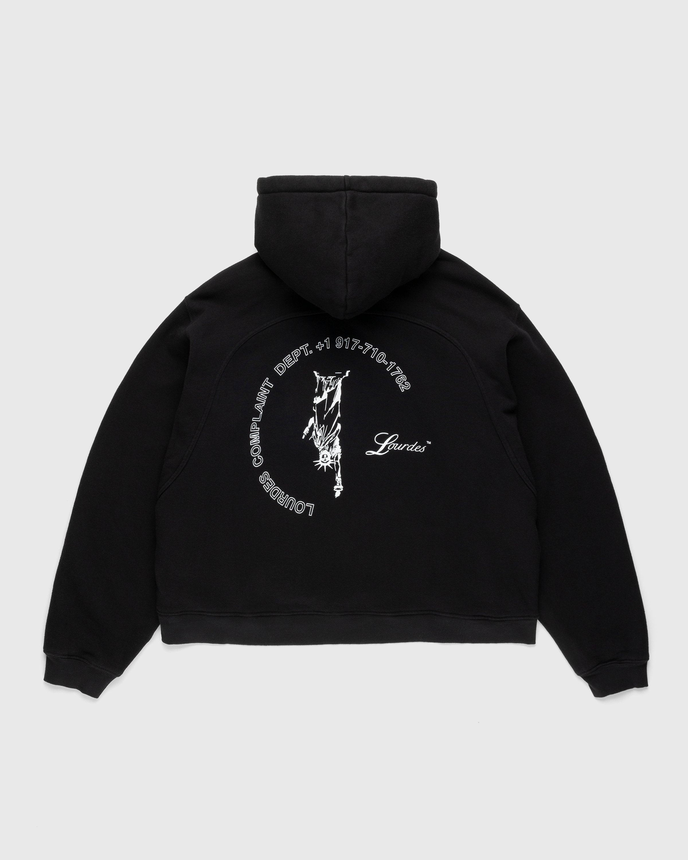 Lourdes New York – Basic Hoodie Black - Sweats - Black - Image 2