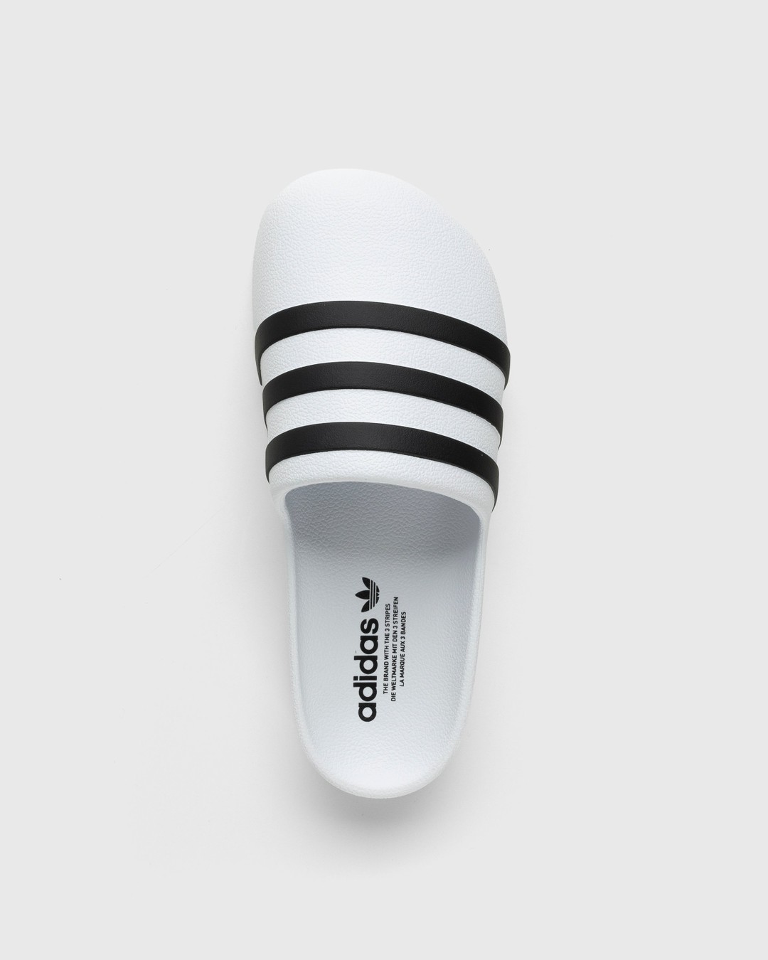 Adidas – Adifom Adilette White/Black/White - Slides - White - Image 5