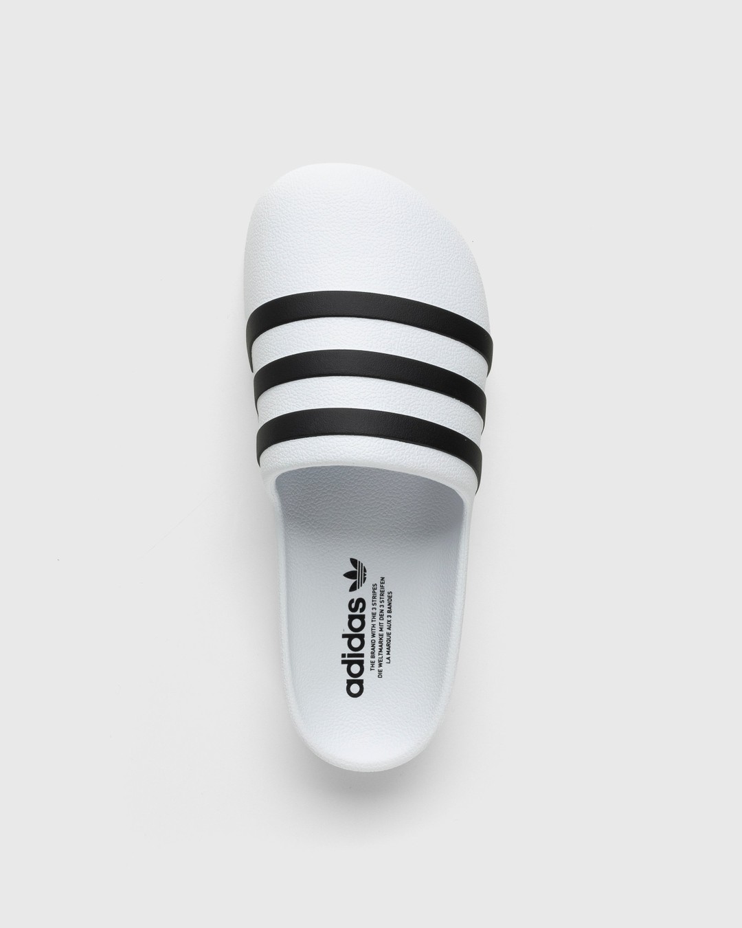 Adidas – Adifom Adilette White/Black/White - Sandals - White - Image 5