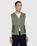 C.P. Company – Mercerized Heavy Jersey Mixed Zipped Vest Green - Outerwear - Green - Image 2