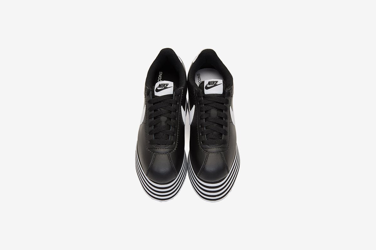 comme des garcons nike cortez platform release date price