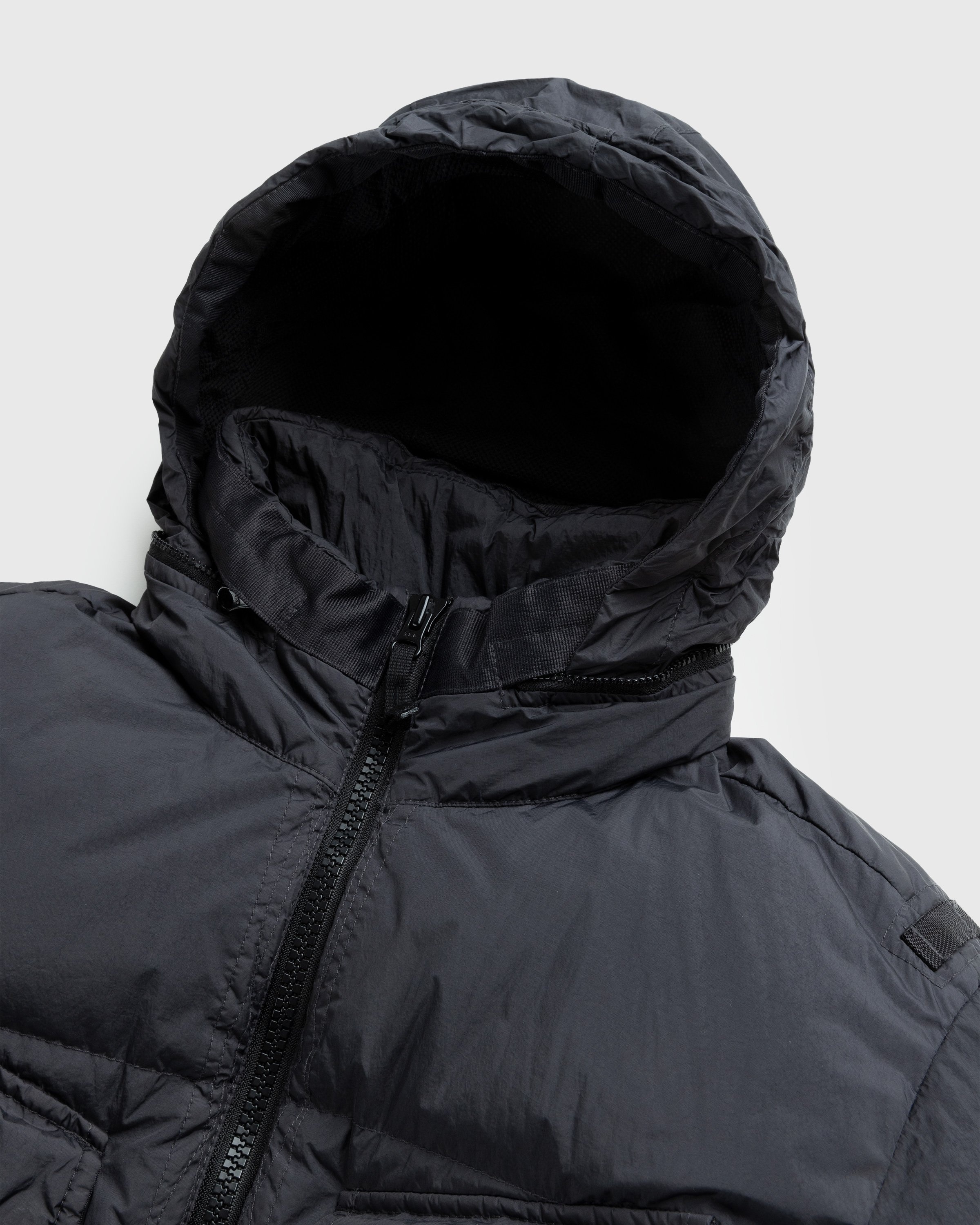 Stone Island – Garment-Dyed Crinkle Down Jacket Charcoal - Outerwear - Grey - Image 3