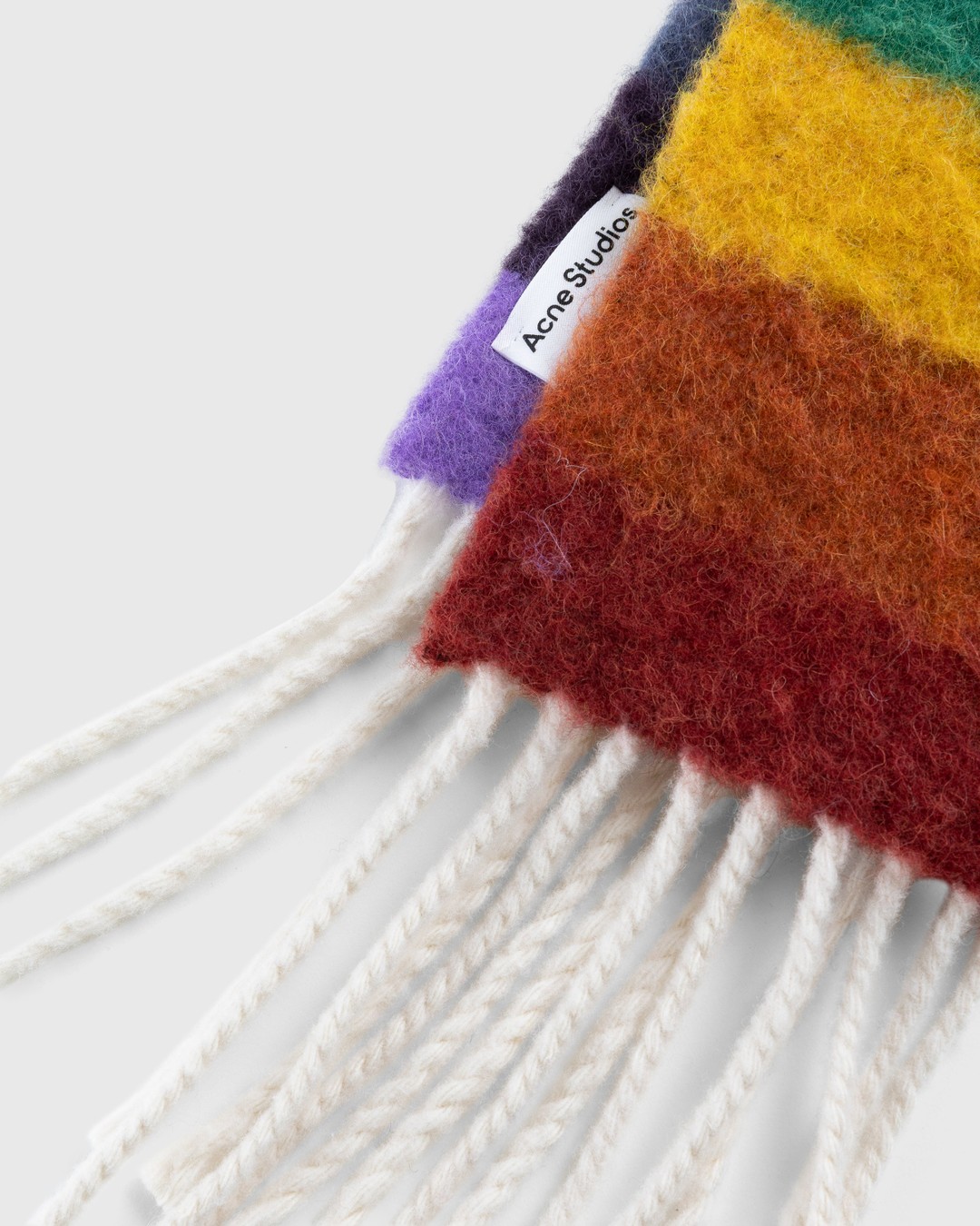 Acne Studios – Striped Wool Blend Scarf Multi - Scarves - Multi - Image 3