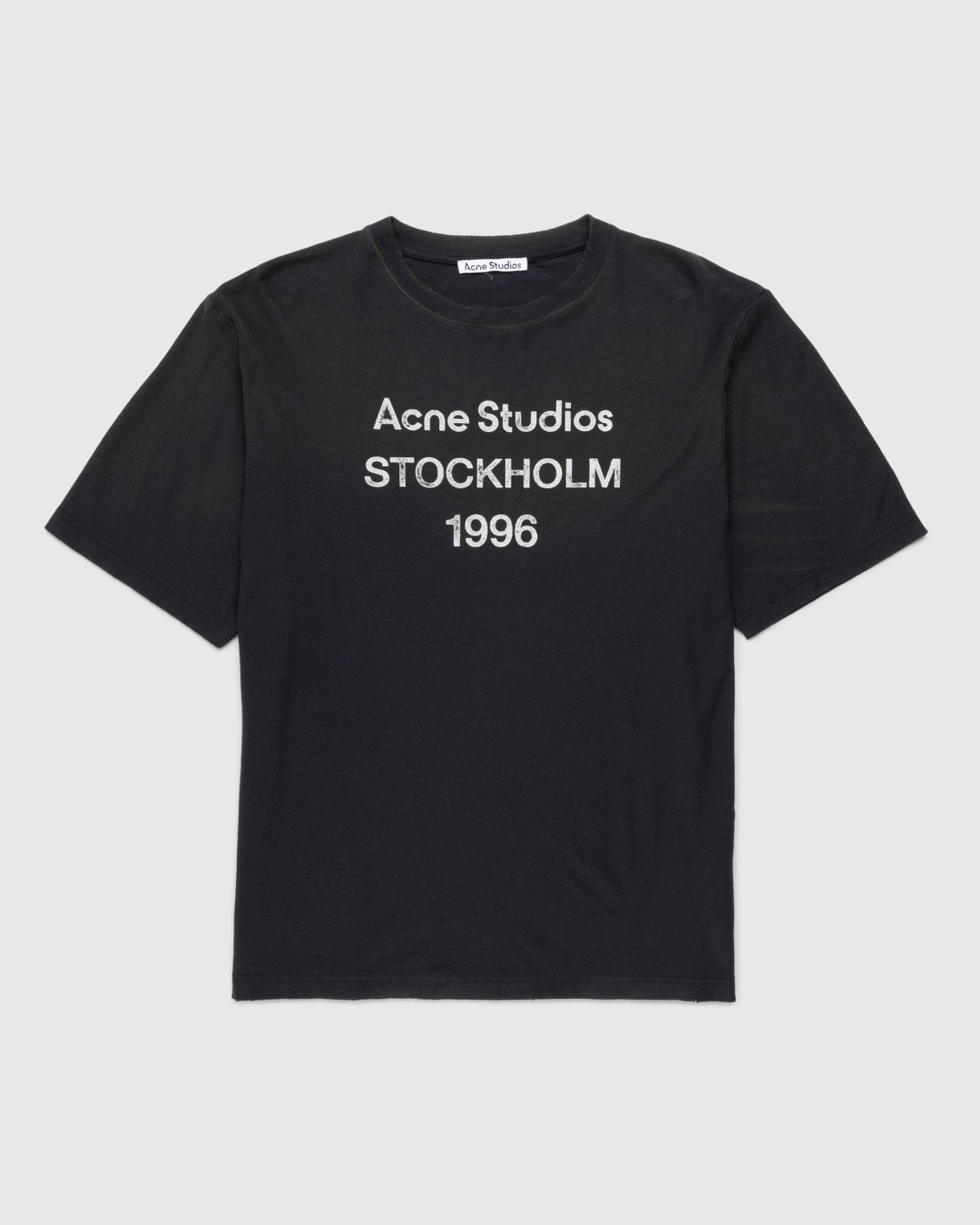 Acne Studios – Logo T-Shirt Black - T-shirts - Black - Image 1