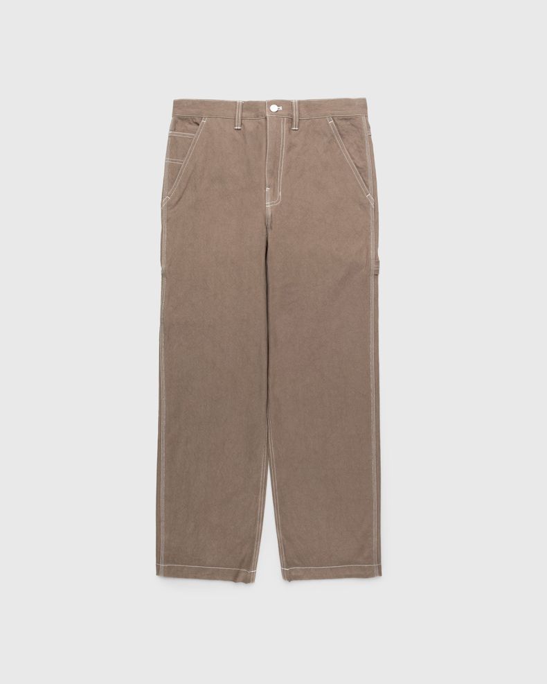 Sun Dried Canvas Carpenter Pants Brown