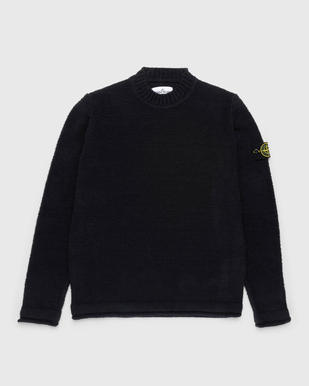 Stone Island – Cotton Crewneck Sweater Navy Blue - Knitwear - Blue - Image 1