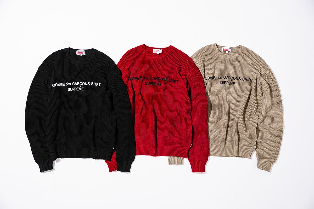 cdg supreme history 2018 comme des garcon shirt comme des garcons