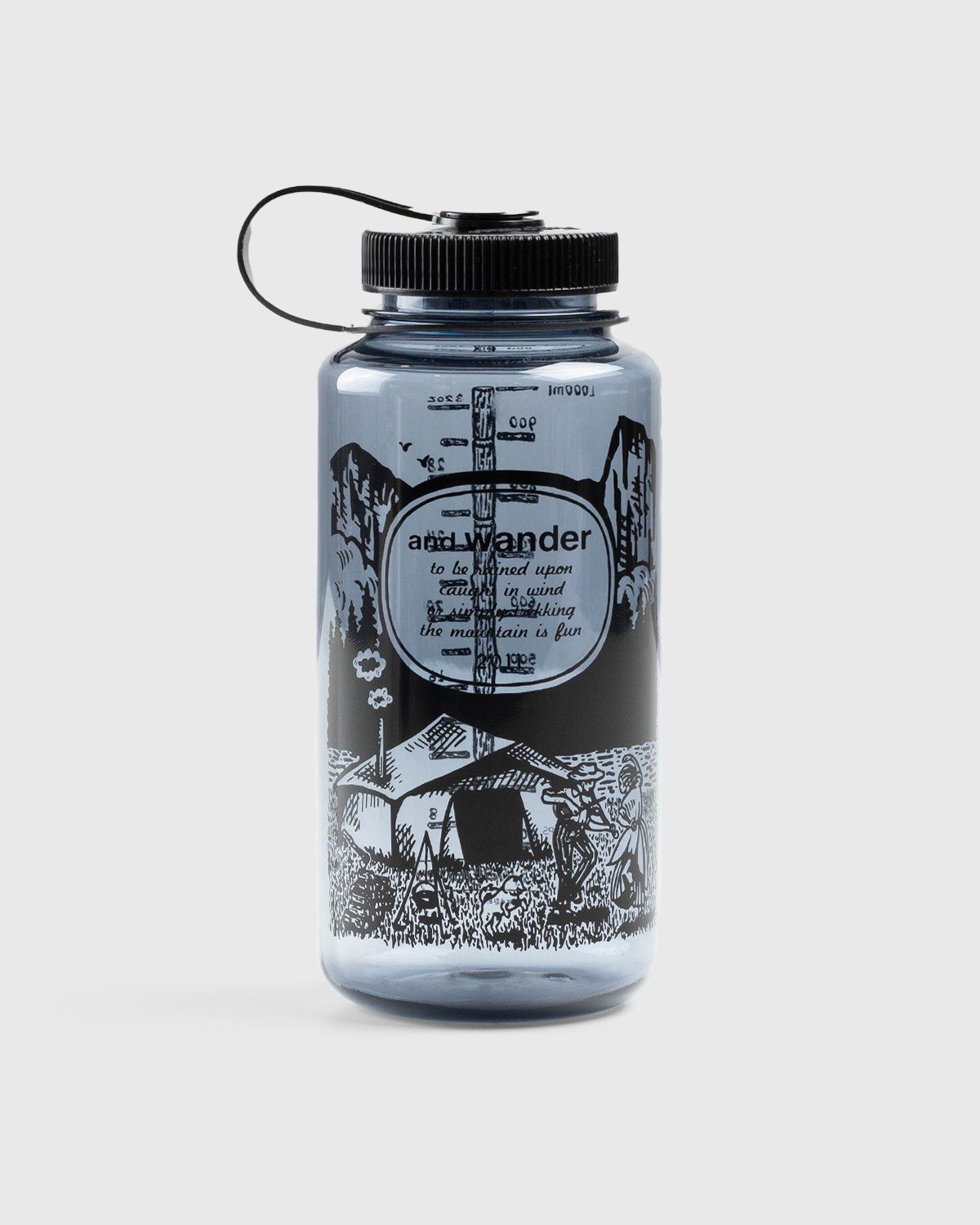 And Wander – Nalgene 1L Tritan Black - Lifestyle - White - Image 1