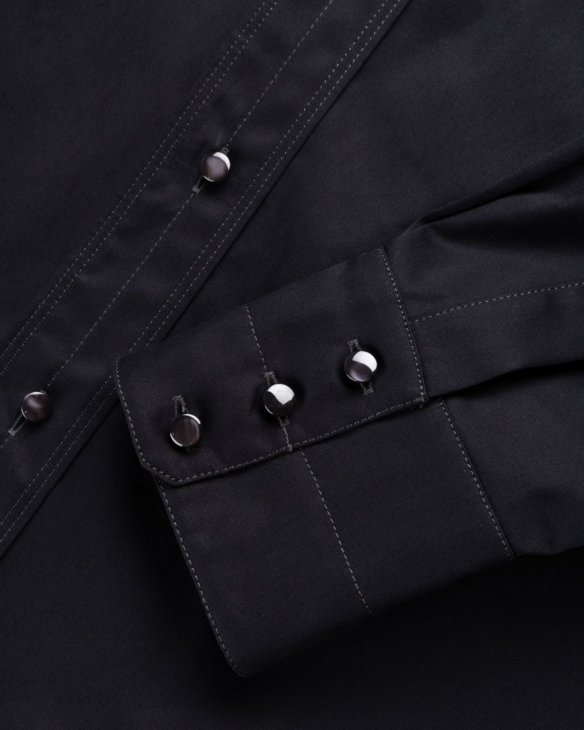Lemaire – Relaxed Western Shirt Black - Shirts - Black - Image 6