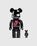 Be@rbrick The Rolling Stones Lips & Tongue 100% & 400% Set Black Chrome Version