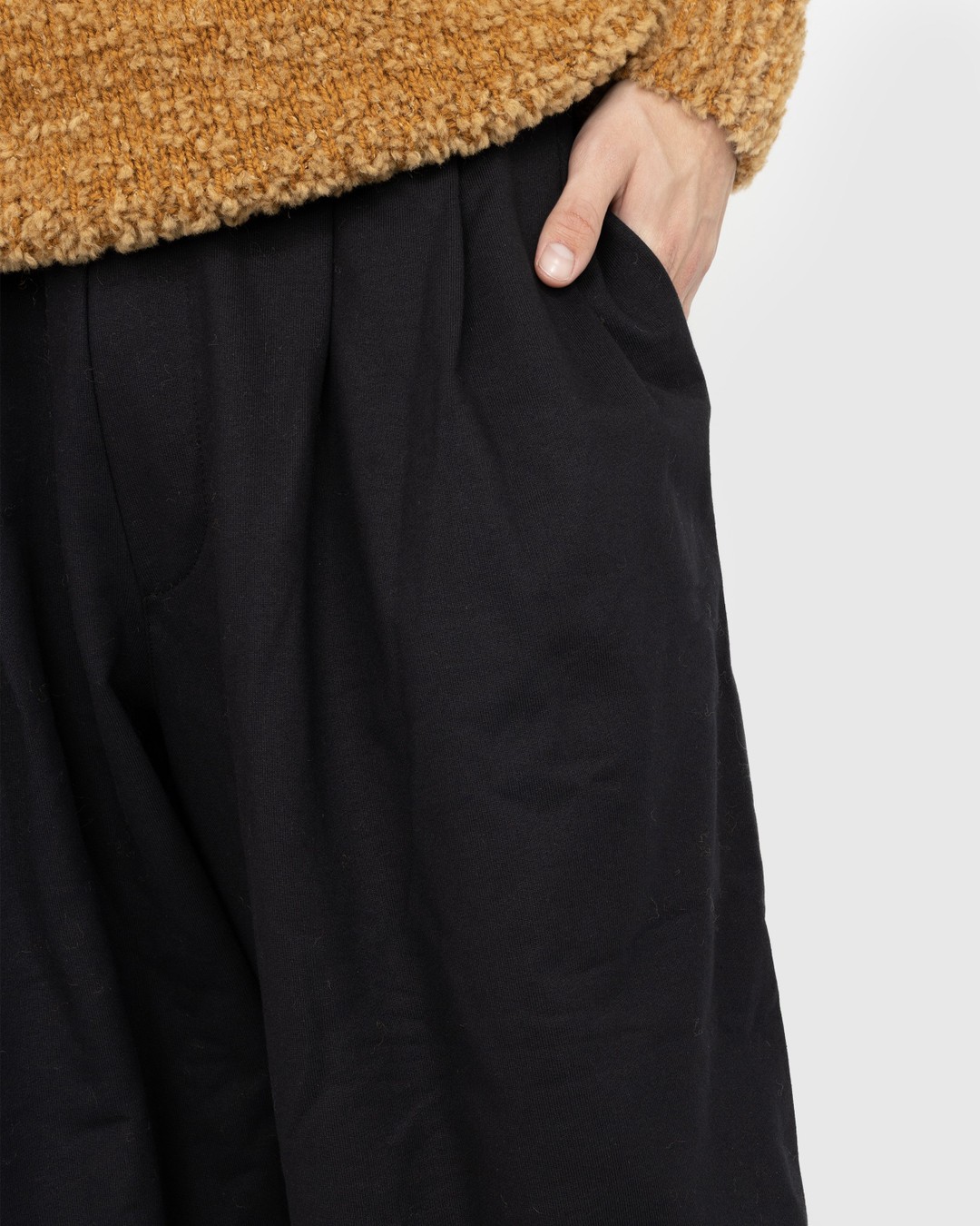 Dries van Noten – Hama Cotton Jersey Pants Black - Tops - Black - Image 4