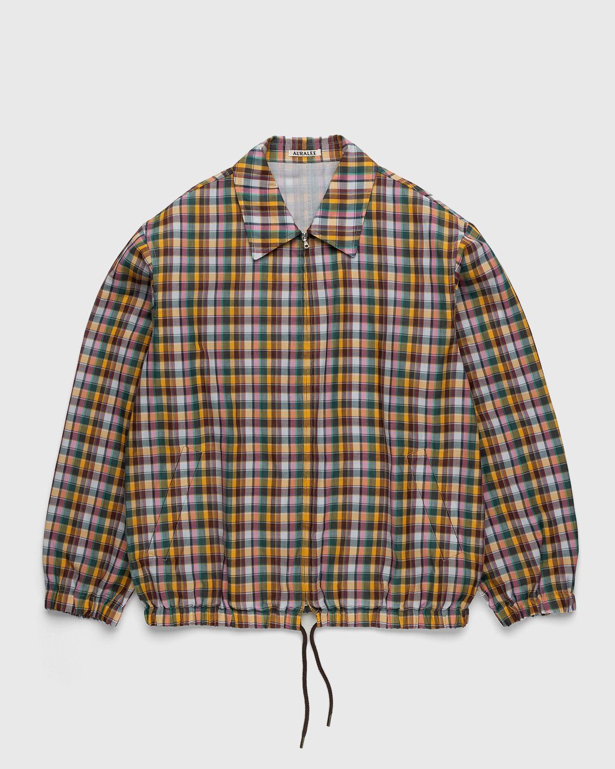 Auralee – Cotton Woven Blouson Mix Madras Check - Outerwear - Multi - Image 1