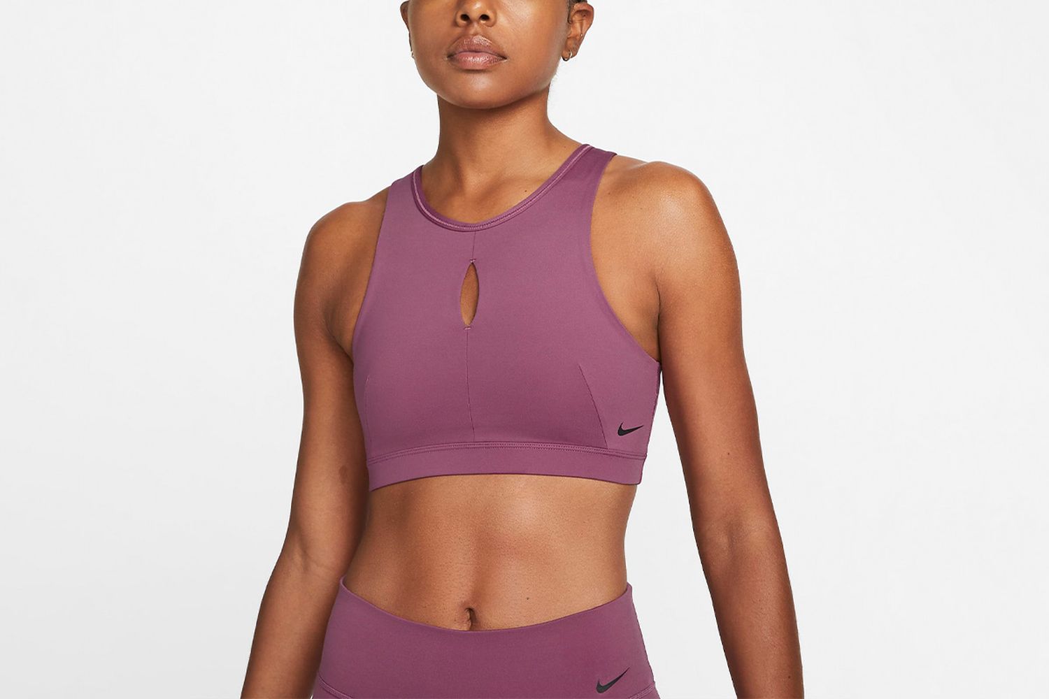 Medium-Support High-Neck Keyhole Sports Bra