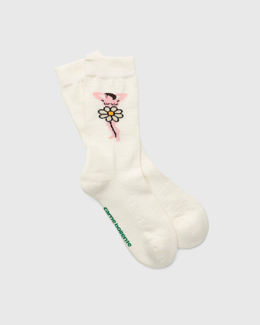 Carne Bollente – Daisies of Desire Socks White - Socks - White - Image 1