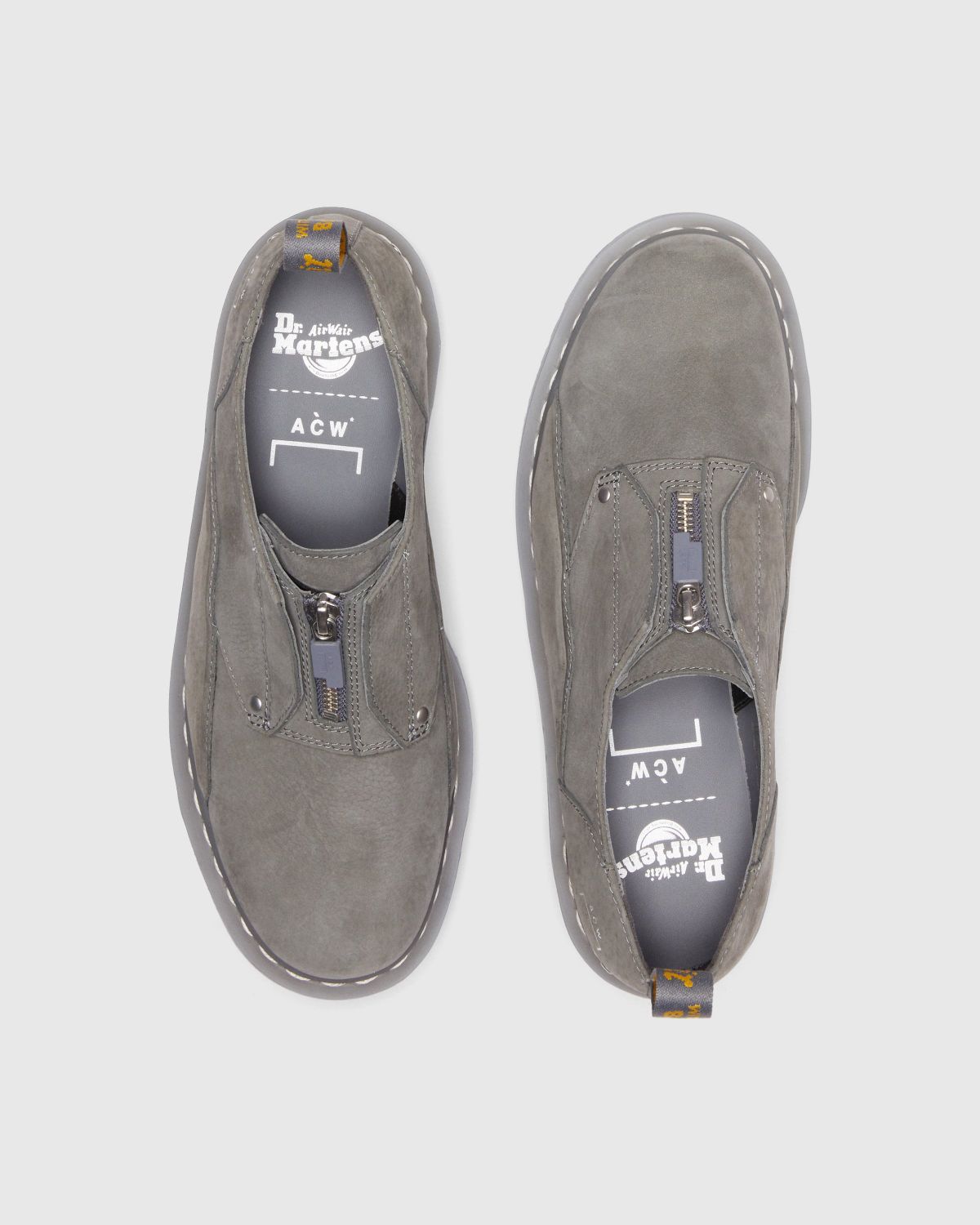 A-Cold-Wall* x Dr. Martens – 1461 BEX Low Mid Grey - Shoes - Grey - Image 5