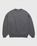 Auralee – Knitted Cotton Crew Grey - Sweats - Grey - Image 1
