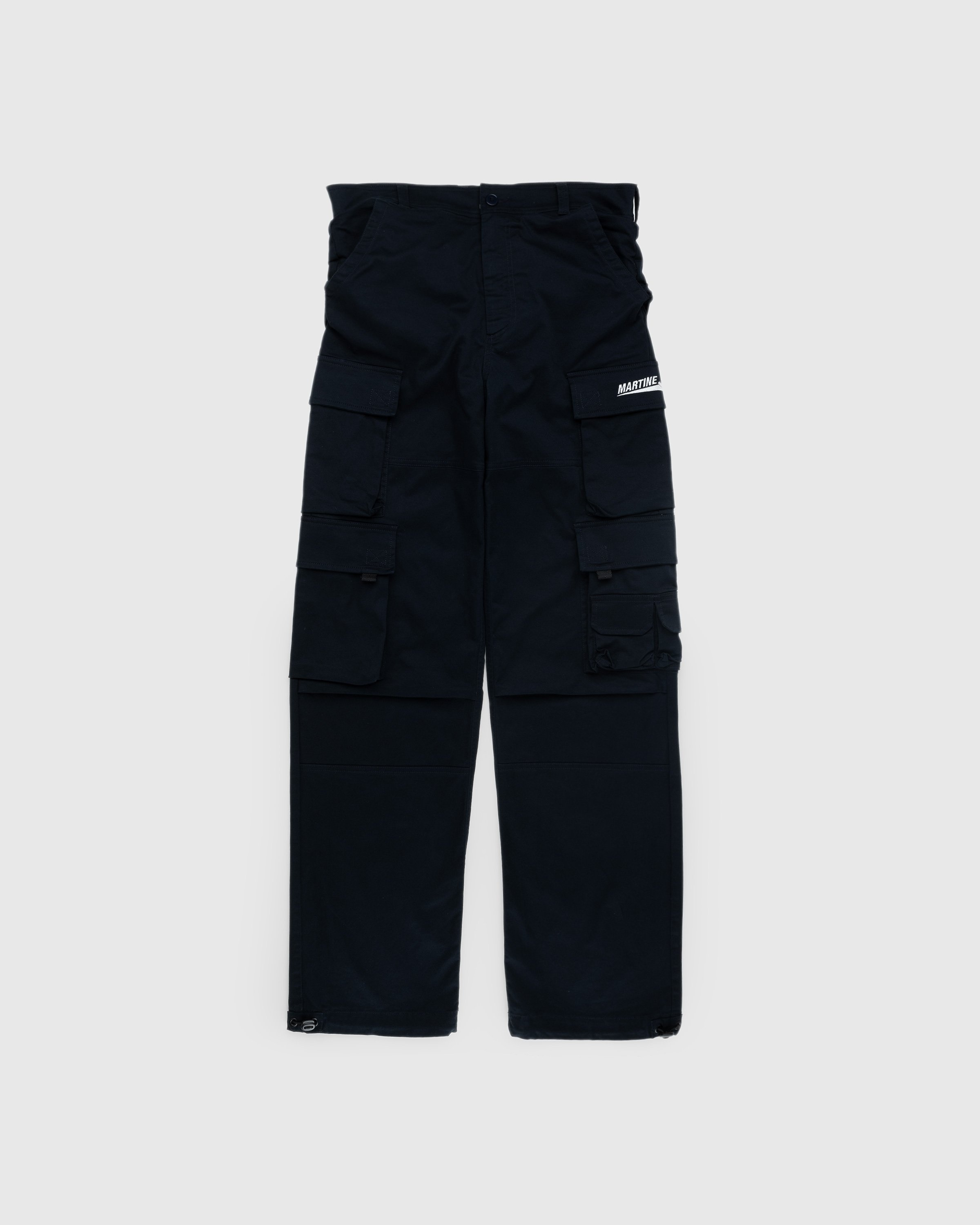 Martine Rose – Pulled Cargo Trouser Navy - Pants - Blue - Image 1