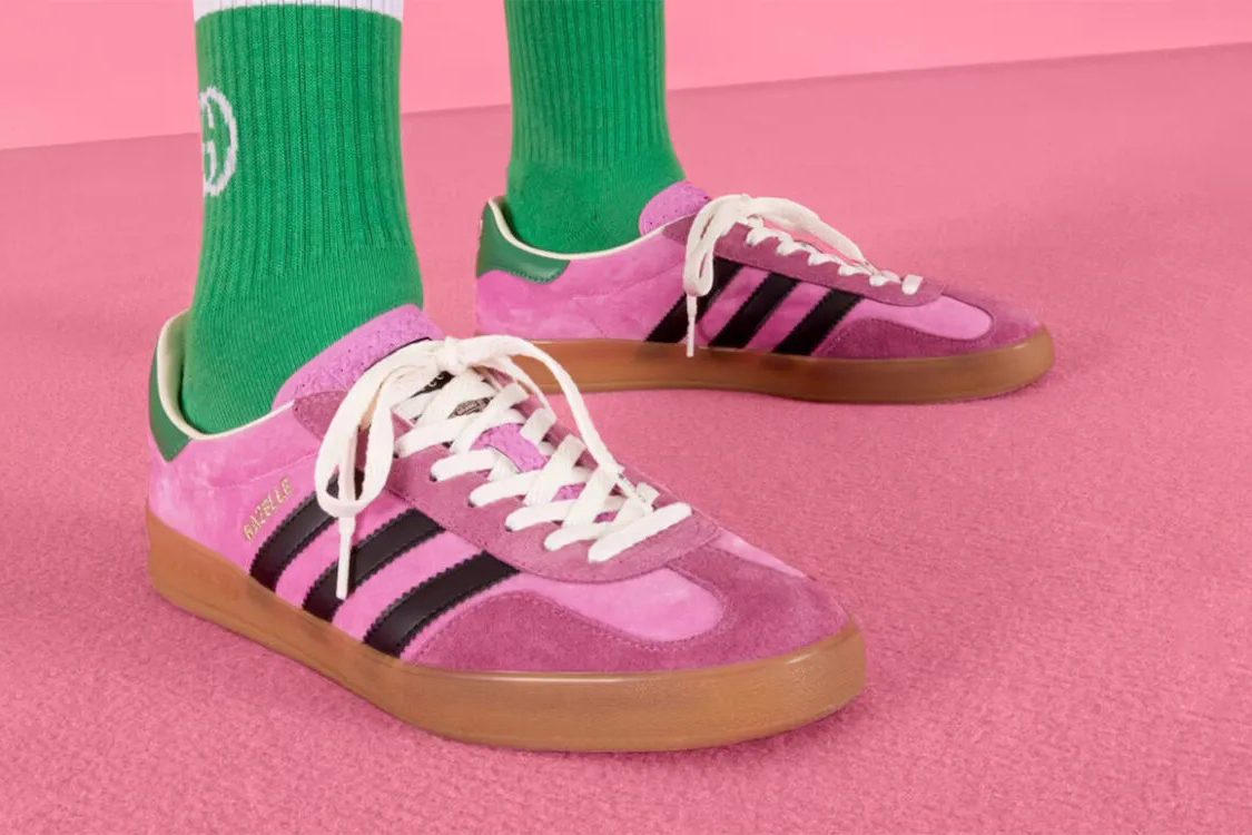 adidas x Gucci Collab Drops Gazelle Sneakers, Shoes, Clothes