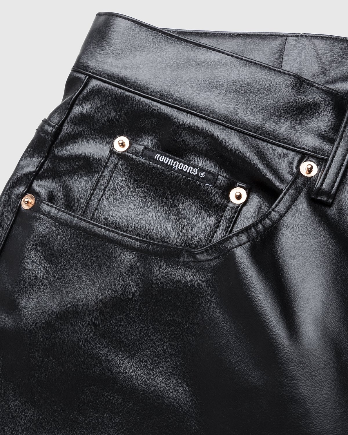 Noon Goons – Series Leather Pant Black - Pants - Black - Image 6
